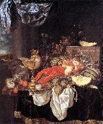 BEYEREN, Abraham van Large Still-life with Lobster Spain oil painting artist
